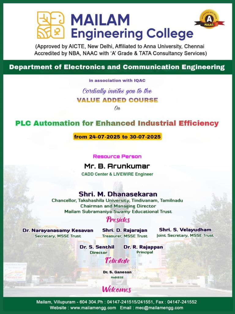 PLC automation event poster