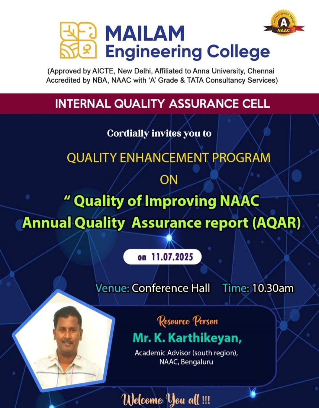 Quality Enhancement Program on NAAC AQAR Improvement
