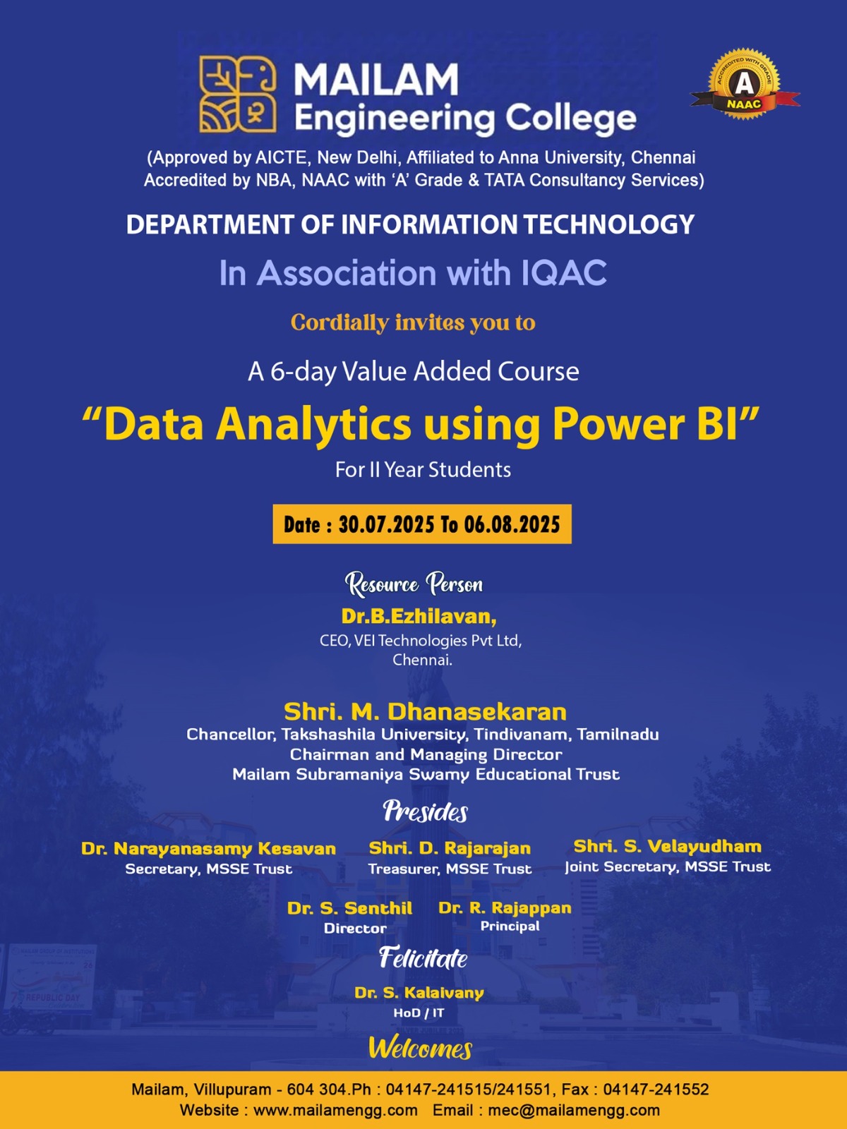 ValueAddedCourses_Brouchre_30.07.25to06.08.25