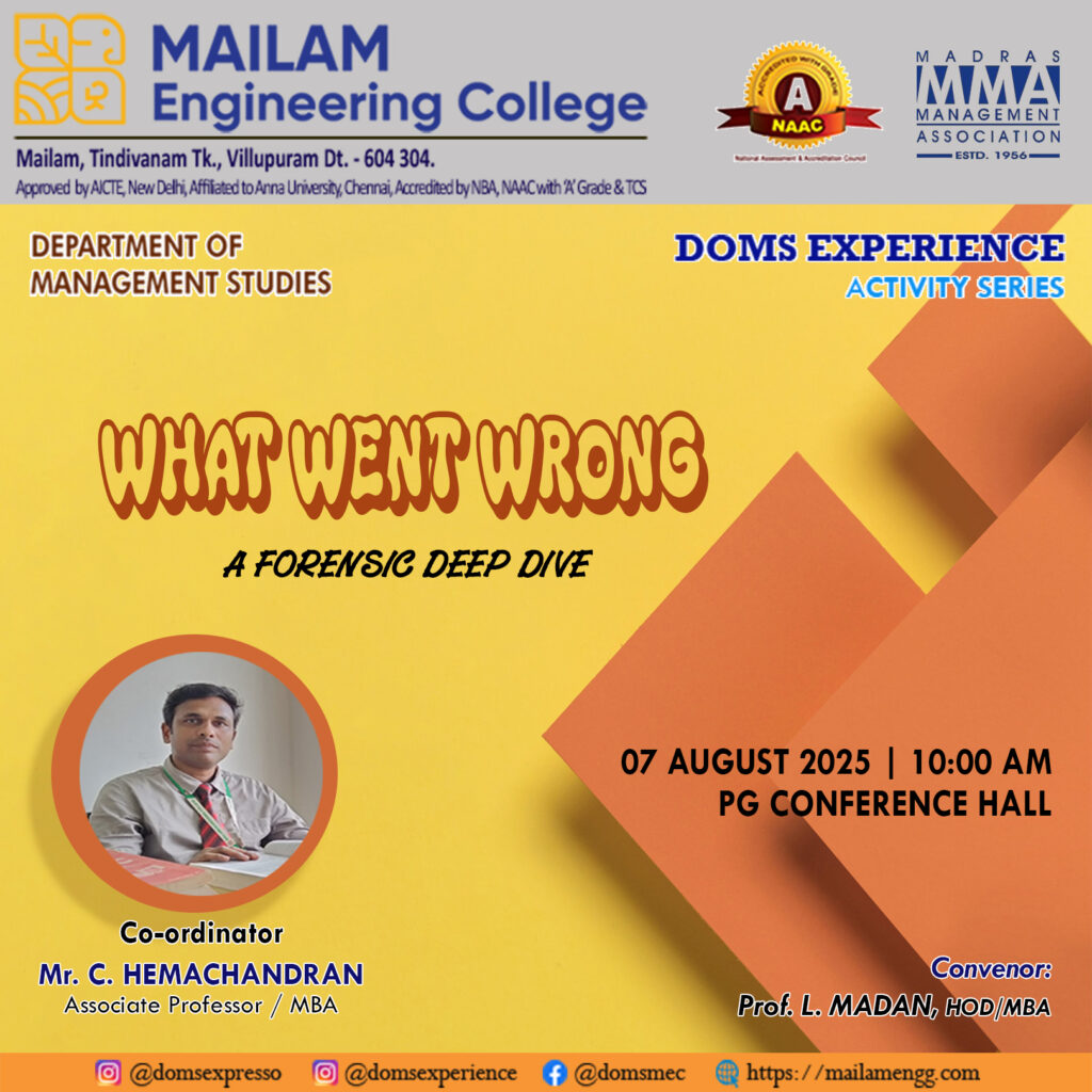 What went wrong event invitation